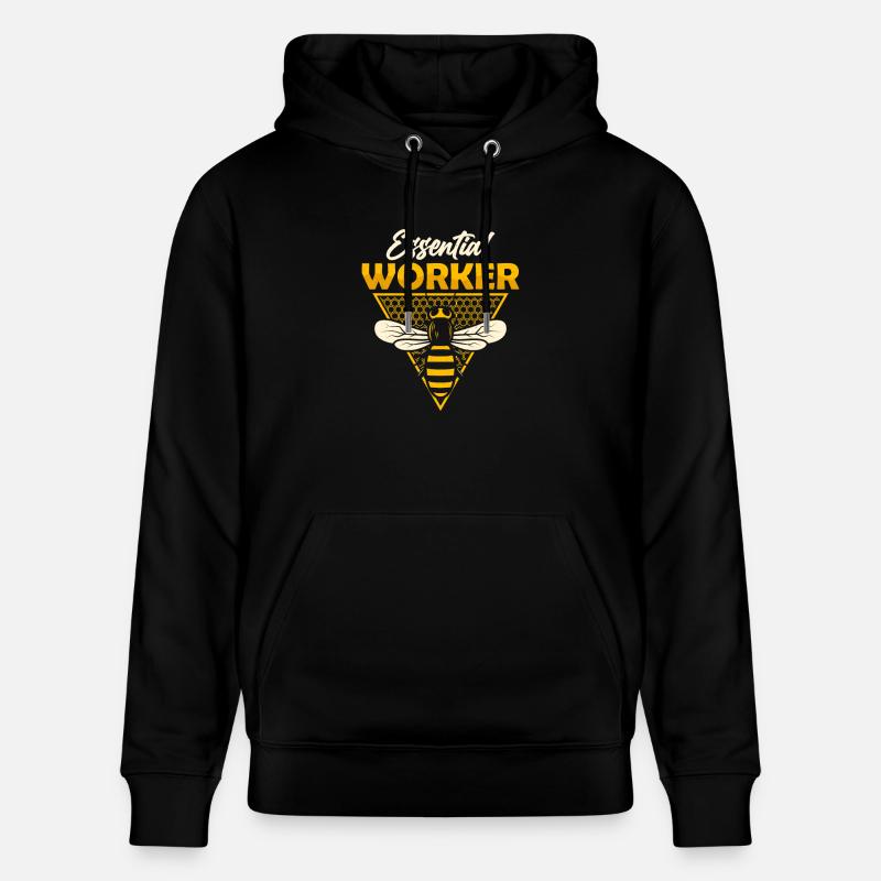 Essential Worker Beekeeper ApiaristBeekeeping - Stanley/Stella Unisex Bio-Hoodie CRUISER  - Schwarz