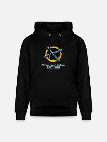 MASTER YOUR MOVES - Stanley/Stella CRUISER Unisex Organic Hoodie - black