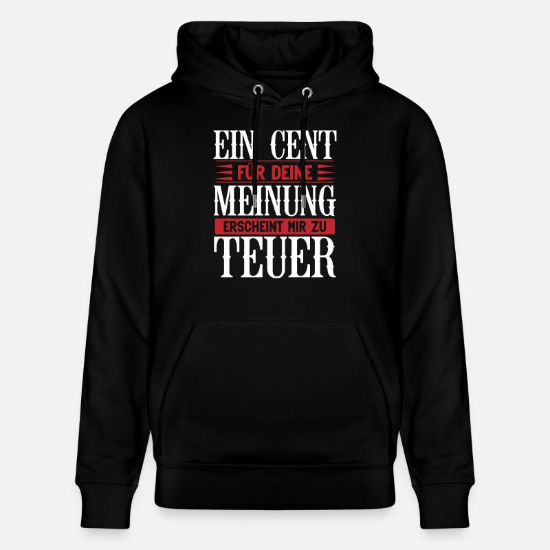 cent1 Plan de travail 1 - Sweat à capuche bio CRUISER Stanley/Stella Unisexe - noir