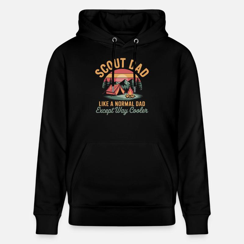 Scout Guide Scout Camping - Sweat à capuche bio CRUISER Stanley/Stella Unisexe - noir