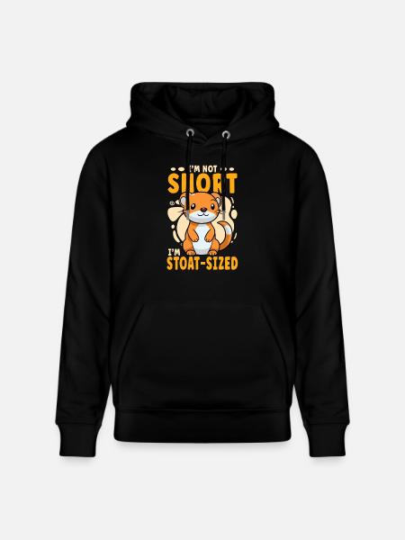 I'm not small, I'm ermine-big - Stanley/Stella CRUISER Unisex Organic Hoodie - black