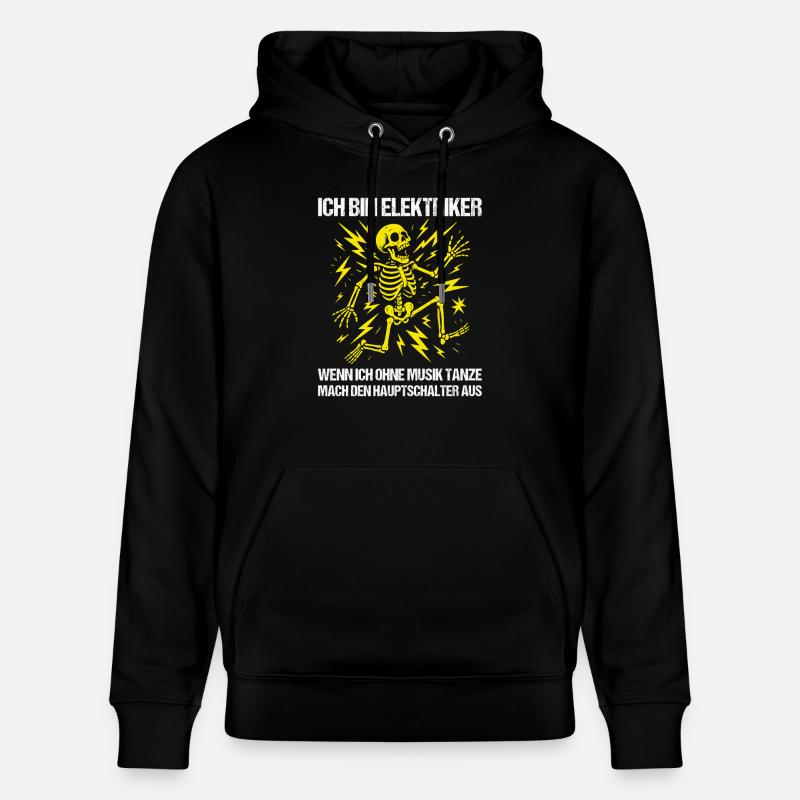 Ich bin Elektriker - Stanley/Stella Unisex Bio-Hoodie CRUISER - Schwarz
