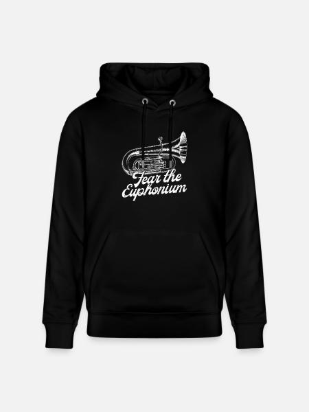 Baritone Player Fear The Euphonium - Stanley/Stella CRUISER Unisex Organic Hoodie - black
