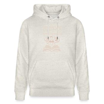 Buch Sniffer Reader -duftstolz Old Seiten Aroma - Stanley/Stella Unisex Bio-Hoodie CRUISER  - Beige meliert - Vorne - Alina (178cm) & Michal (187cm)