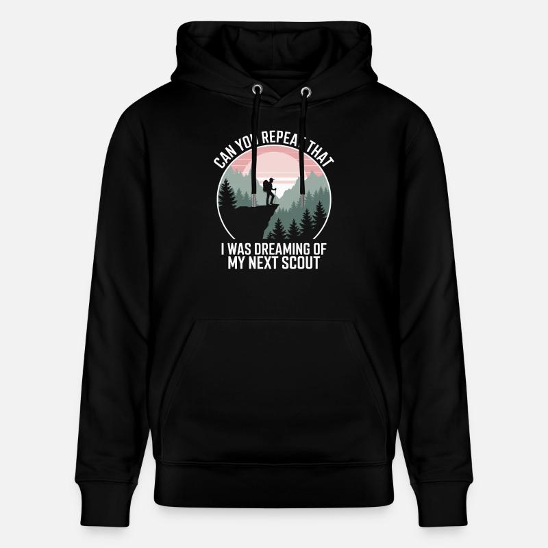 Scout Guide Scout Camping - Sweat à capuche bio CRUISER Stanley/Stella Unisexe - noir