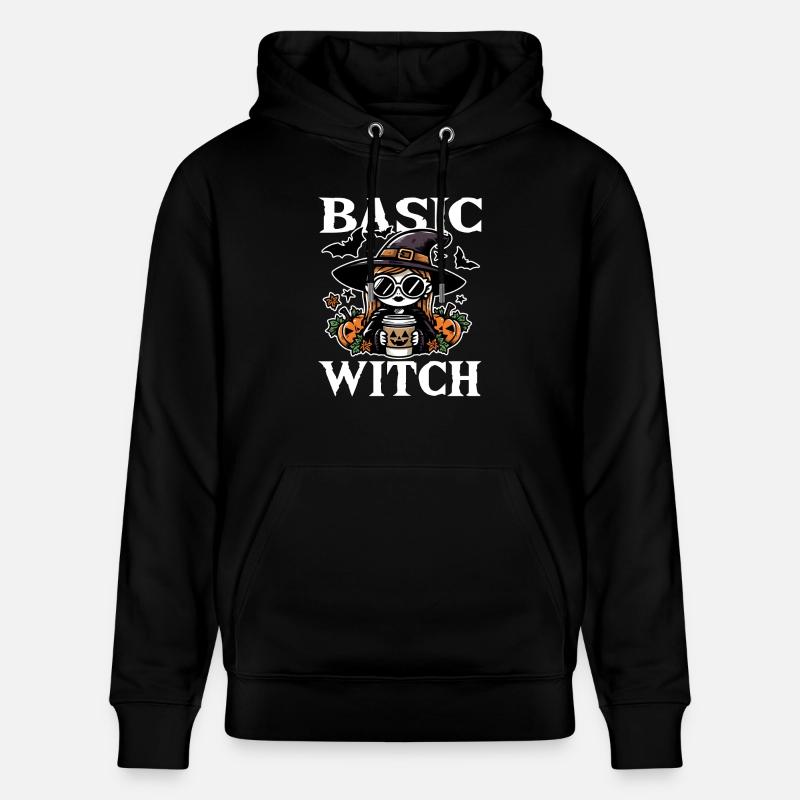 BASIC WITCH - CADEAU D’HALLOWEEN - Sweat à capuche bio CRUISER Stanley/Stella Unisexe - noir