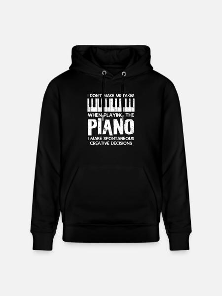 Piano Spontaneous Creative Choices - Stanley/Stella CRUISER Unisex Organic Hoodie - black