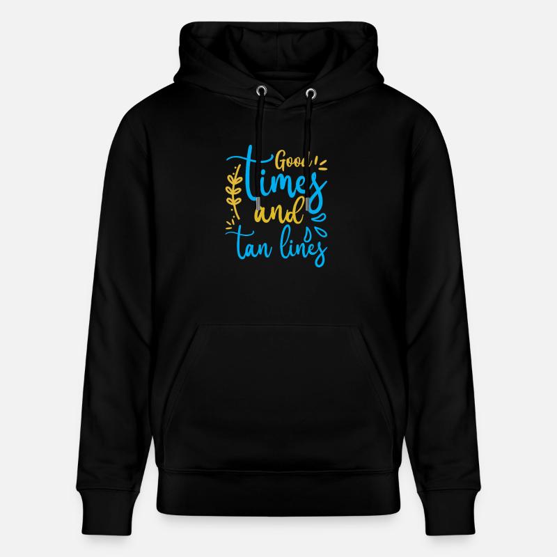 Lignes de bronzage Good Times - Sweat à capuche bio CRUISER Stanley/Stella Unisexe - noir