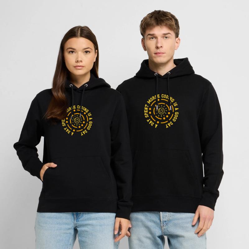 Morsecode Morse Code A Day Spend Morse Coding Stanley/Stella Unisex Bio-Hoodie CRUISER 