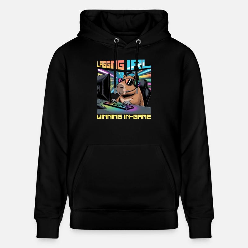 Capybara PC Gamer Gaming - Sweat à capuche bio CRUISER Stanley/Stella Unisexe - noir