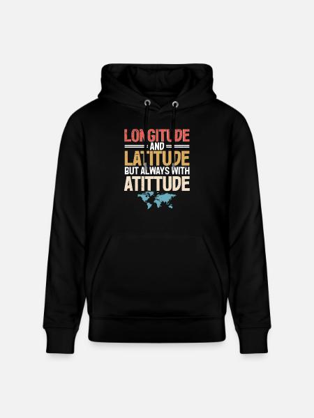 Geographic Information Systems - Stanley/Stella CRUISER Unisex Organic Hoodie - black
