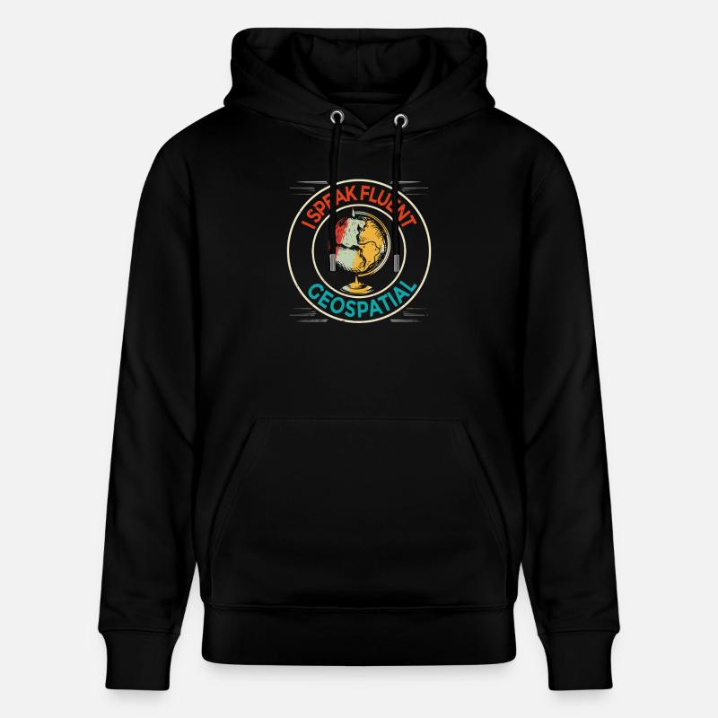 Geographic Information Systems Geospatial - Stanley/Stella CRUISER Unisex Organic Hoodie - black