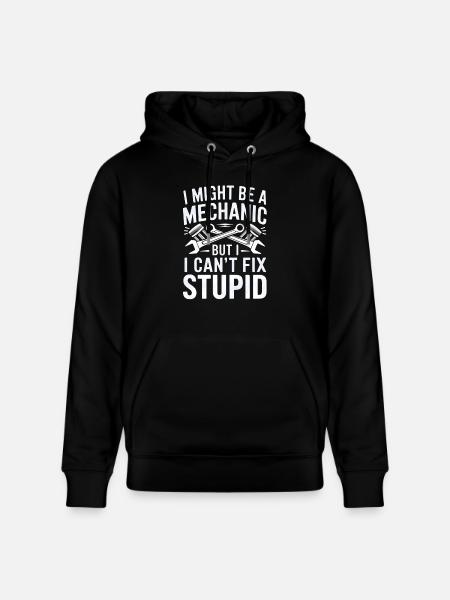 Mechanic Craftsman Design - Stanley/Stella CRUISER Unisex Organic Hoodie - black