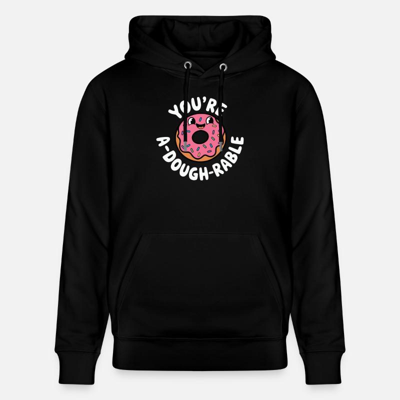 Cute Donut Pun - Stanley/Stella Unisex Bio-Hoodie CRUISER - Schwarz