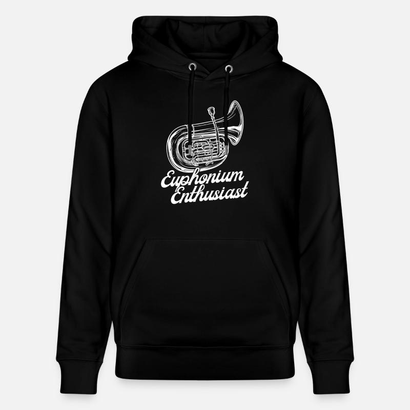 Bariton Player Enthusiast Euphonium - Stanley/Stella Unisex Bio-Hoodie CRUISER - Schwarz