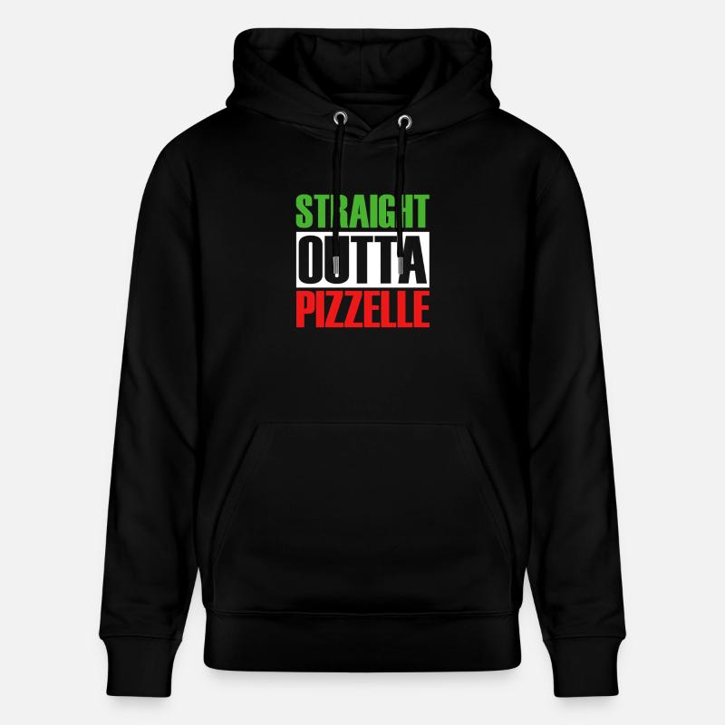 Biscuit gaufré Pizzelle - Sweat à capuche bio CRUISER Stanley/Stella Unisexe - noir