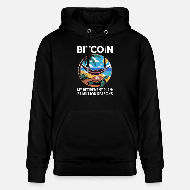 Le bitcoin - Sweat à capuche bio CRUISER Stanley/Stella Unisexe - noir