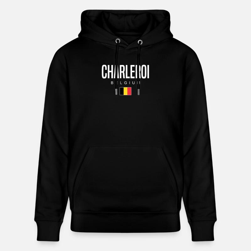 Charleroi, Belgique - Sweat à capuche bio CRUISER Stanley/Stella Unisexe - noir