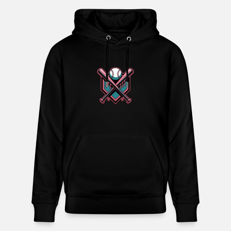 Baseball Eis Baseballschläger - Stanley/Stella Unisex Bio-Hoodie CRUISER  - Schwarz