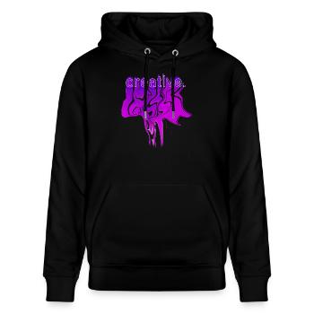 Creative - Stanley/Stella CRUISER Unisex Organic Hoodie - black - Front - Alina (178cm) & Michal (187cm)