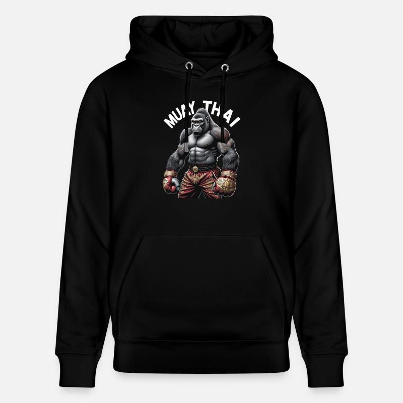 Boxe Muay Thai - Sweat à capuche bio CRUISER Stanley/Stella Unisexe - noir