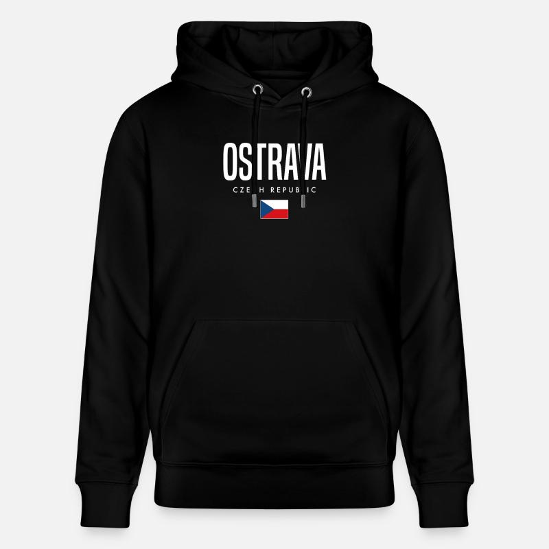 Ostrava, République tchèque - Sweat à capuche bio CRUISER Stanley/Stella Unisexe - noir