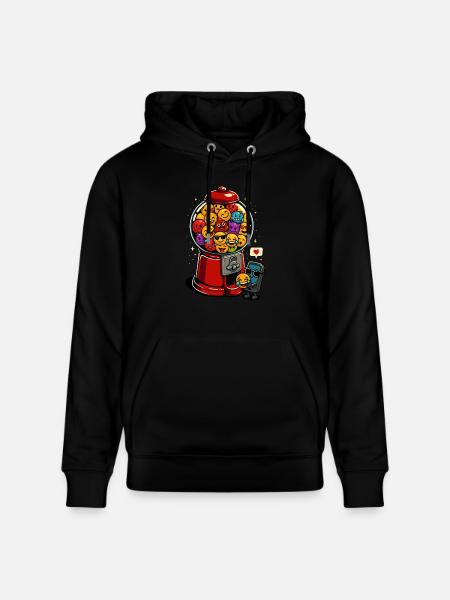 Funny Gumball Communication - Stanley/Stella CRUISER Unisex Organic Hoodie - black
