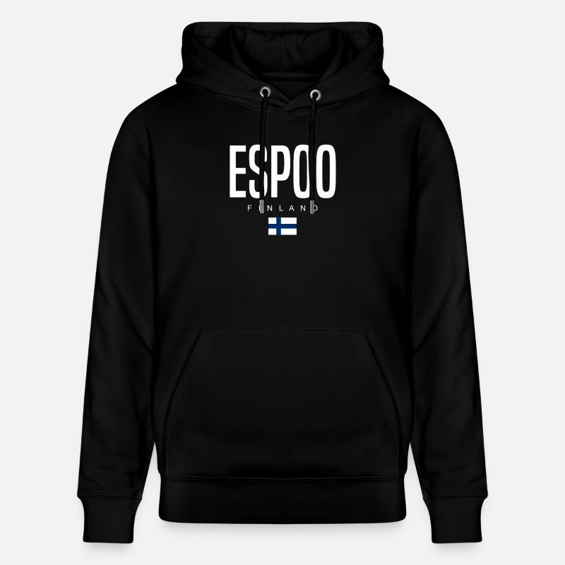 Espoo, Finlande - Sweat à capuche bio CRUISER Stanley/Stella Unisexe - noir