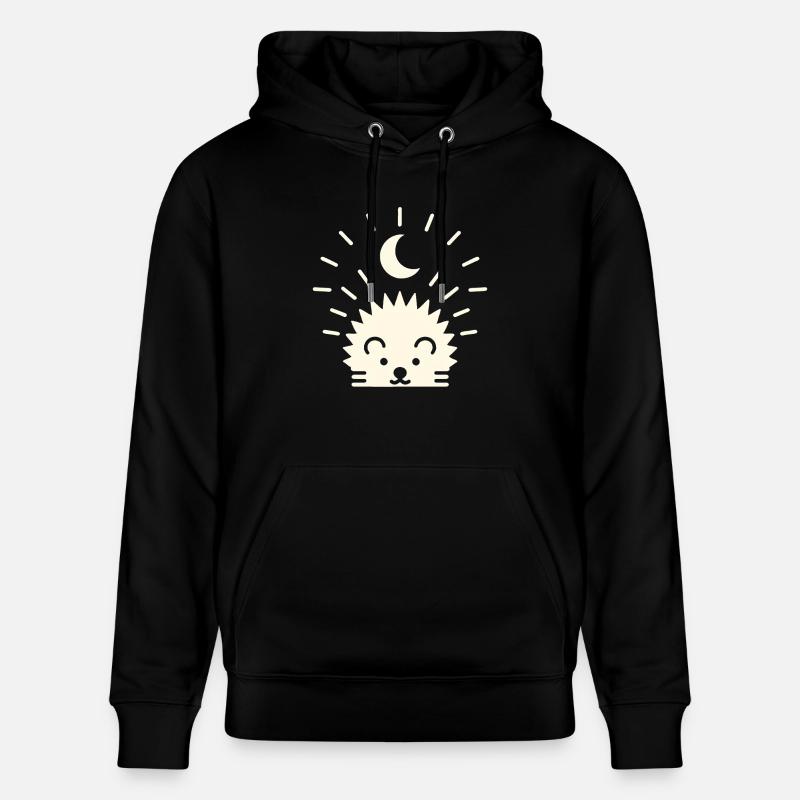 Mondschein-Igel - Stanley/Stella Unisex Bio-Hoodie CRUISER  - Schwarz