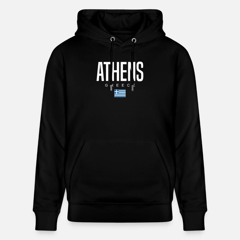 Athènes, Grèce - Sweat à capuche bio CRUISER Stanley/Stella Unisexe - noir