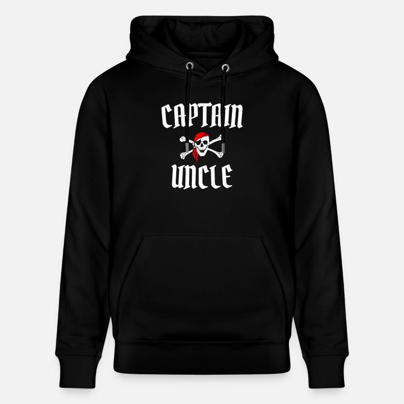 Capitaine Oncle Pirate Oncle - Sweat à capuche bio CRUISER Stanley/Stella Unisexe - noir