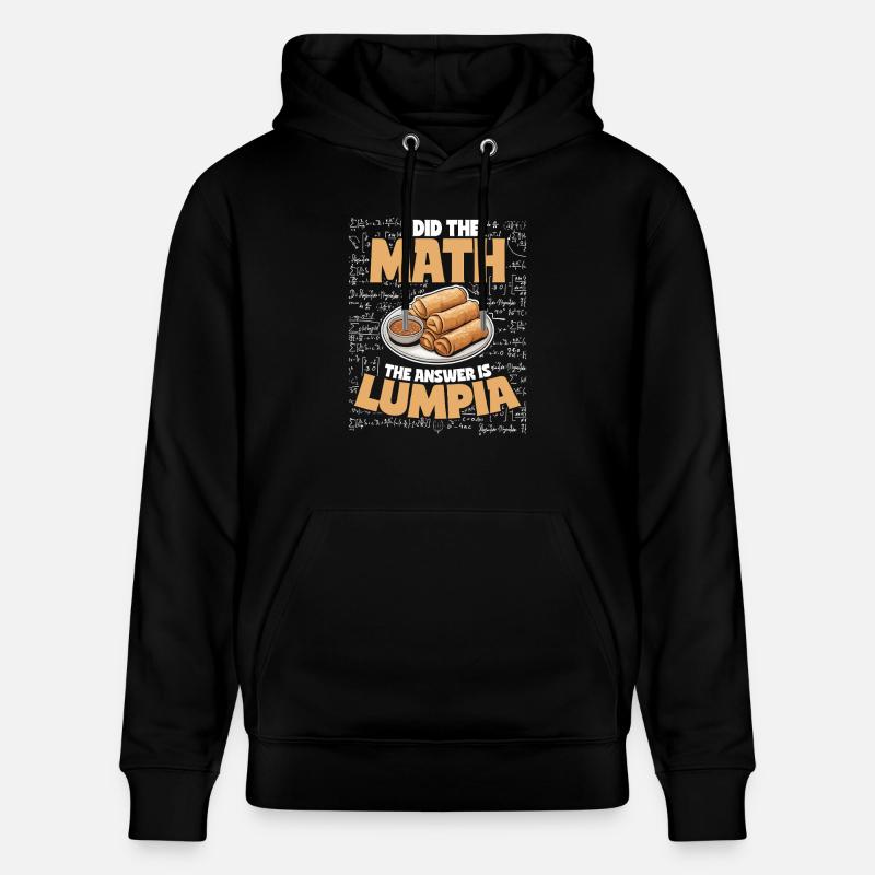 Spring Rolls Lumpian Students Math - Stanley/Stella CRUISER Unisex Organic Hoodie - black
