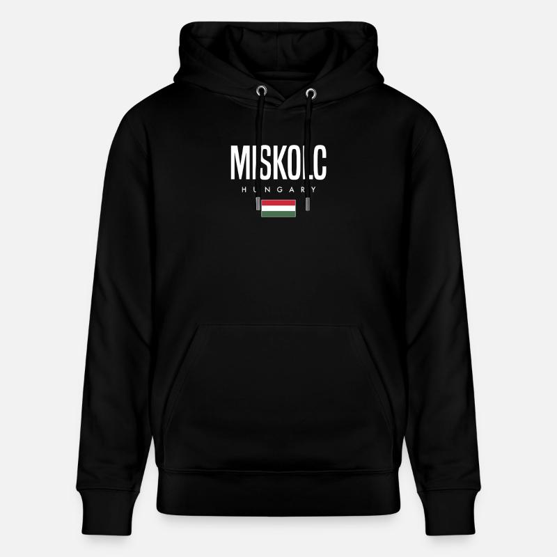 Miskolc, Hongrie - Sweat à capuche bio CRUISER Stanley/Stella Unisexe - noir