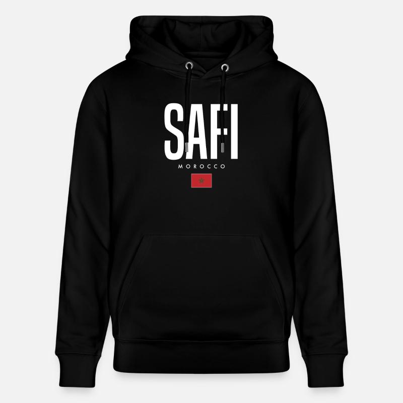 Safi, Maroc - Sweat à capuche bio CRUISER Stanley/Stella Unisexe - noir