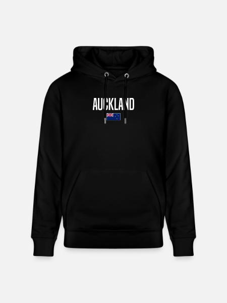 Auckland Neuseeland - Stanley/Stella Unisex Bio-Hoodie CRUISER  - Schwarz