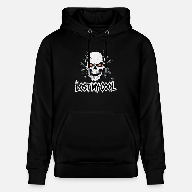 SKULL, PERDU MON SANG-FROID - Sweat à capuche bio CRUISER Stanley/Stella Unisexe - noir
