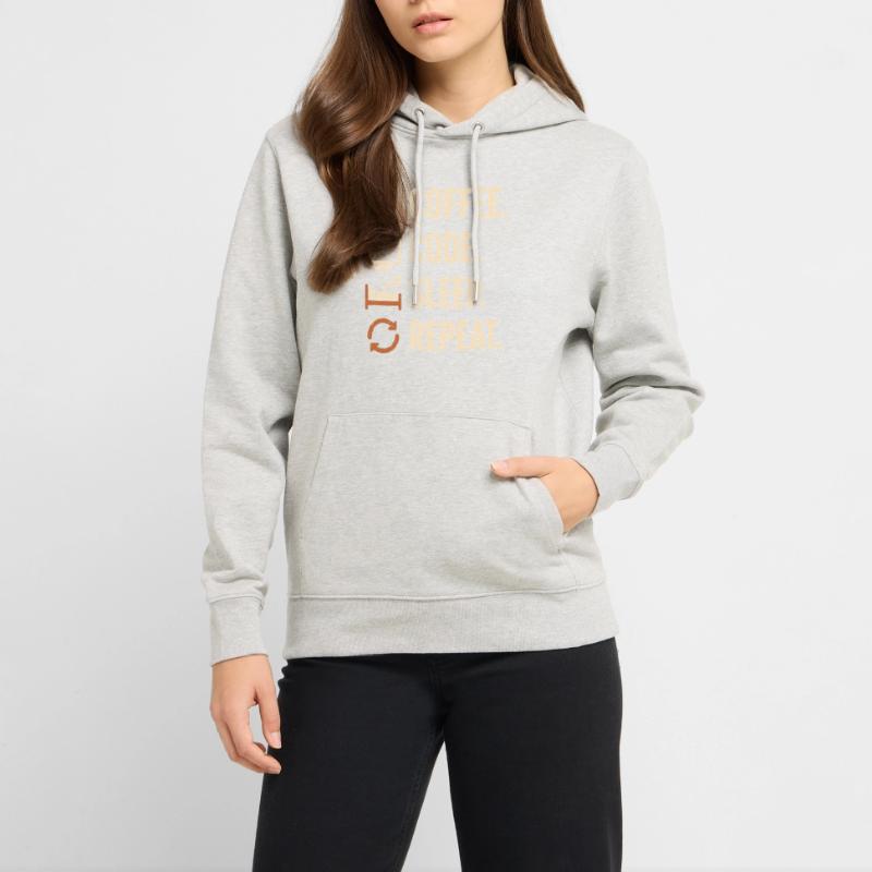 Geek Coder Routine – Coffee, Code, Sleep, More Stanley/Stella CRUISER Unisex Organic Hoodie