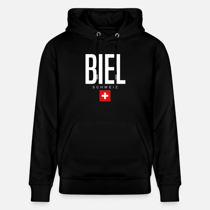 Bienne, Suisse - Sweat à capuche bio CRUISER Stanley/Stella Unisexe - noir