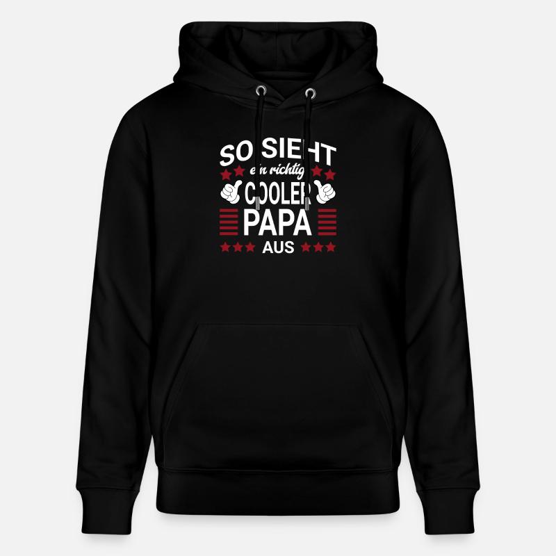 Style papa cool - Sweat à capuche bio CRUISER Stanley/Stella Unisexe - noir