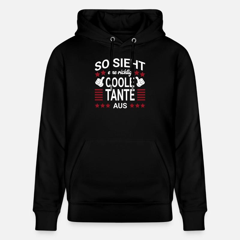 Style tante cool - Sweat à capuche bio CRUISER Stanley/Stella Unisexe - noir