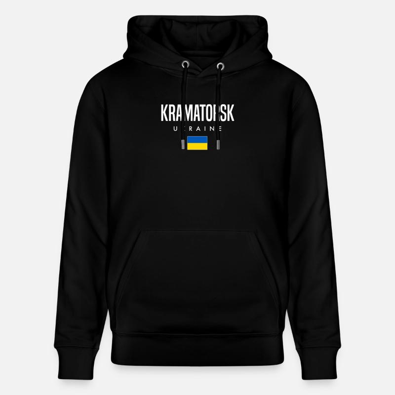 Kramatorsk, Ukraine - Sweat à capuche bio CRUISER Stanley/Stella Unisexe - noir