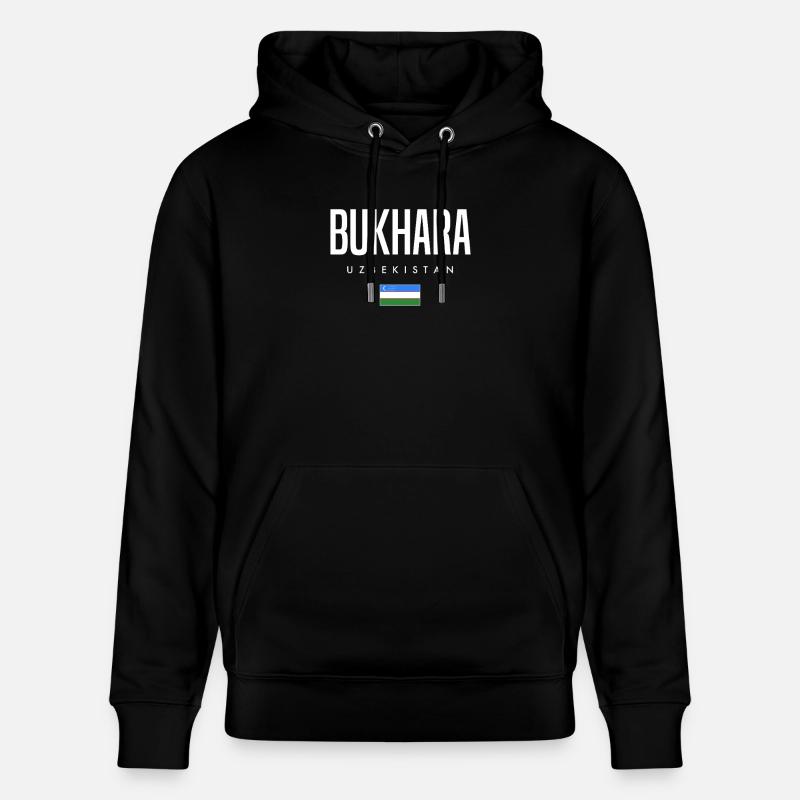 Boukhara, Ouzbékistan - Sweat à capuche bio CRUISER Stanley/Stella Unisexe - noir