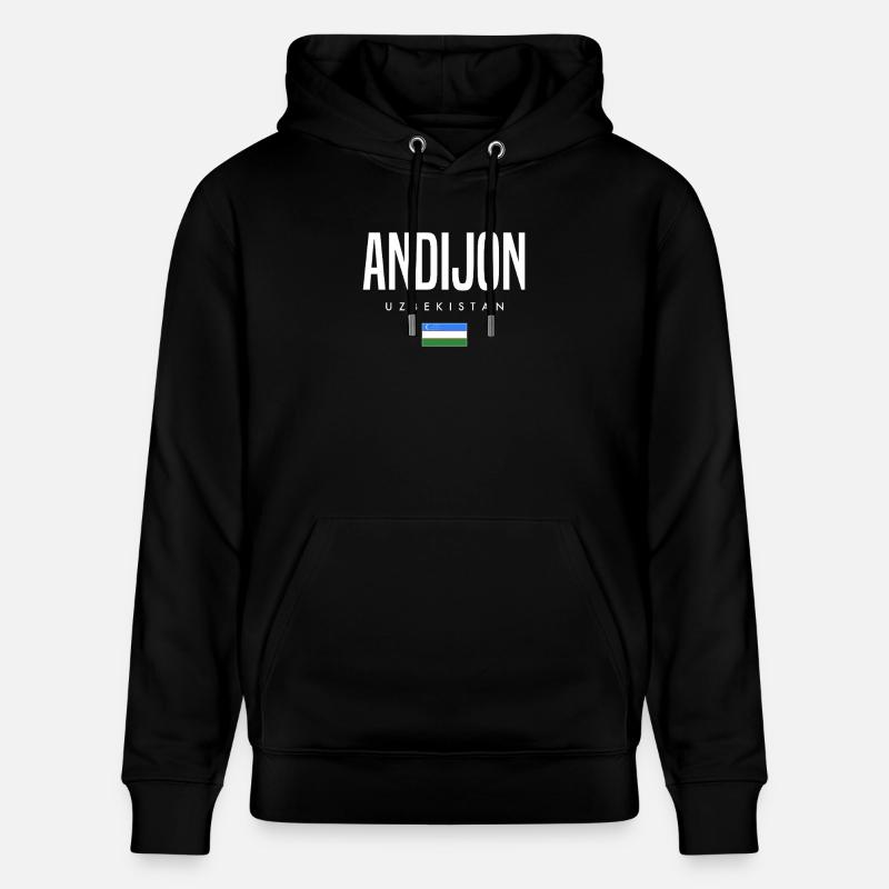 Andijon, Ouzbékistan - Sweat à capuche bio CRUISER Stanley/Stella Unisexe - noir