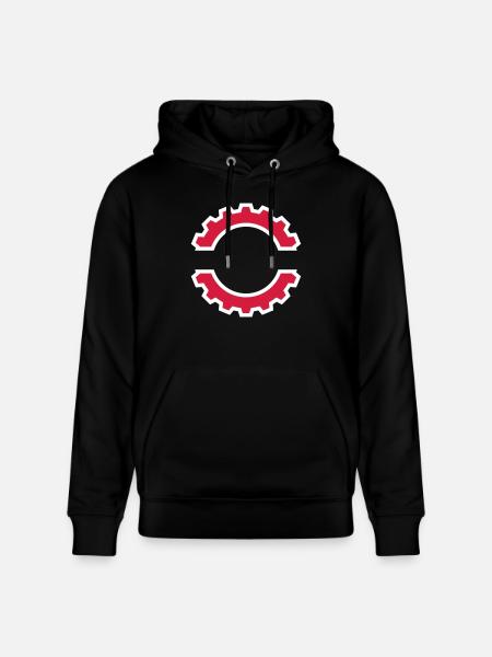 EBM Logo 5 (Vector) - Stanley/Stella CRUISER Unisex Organic Hoodie - black