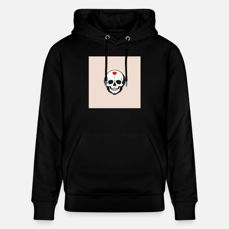 Kopf mit Herz - Stanley/Stella Unisex Bio-Hoodie CRUISER  - Schwarz