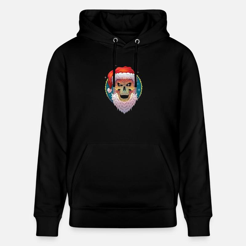 Noël moche noël scull santa - Sweat à capuche bio CRUISER Stanley/Stella Unisexe - noir