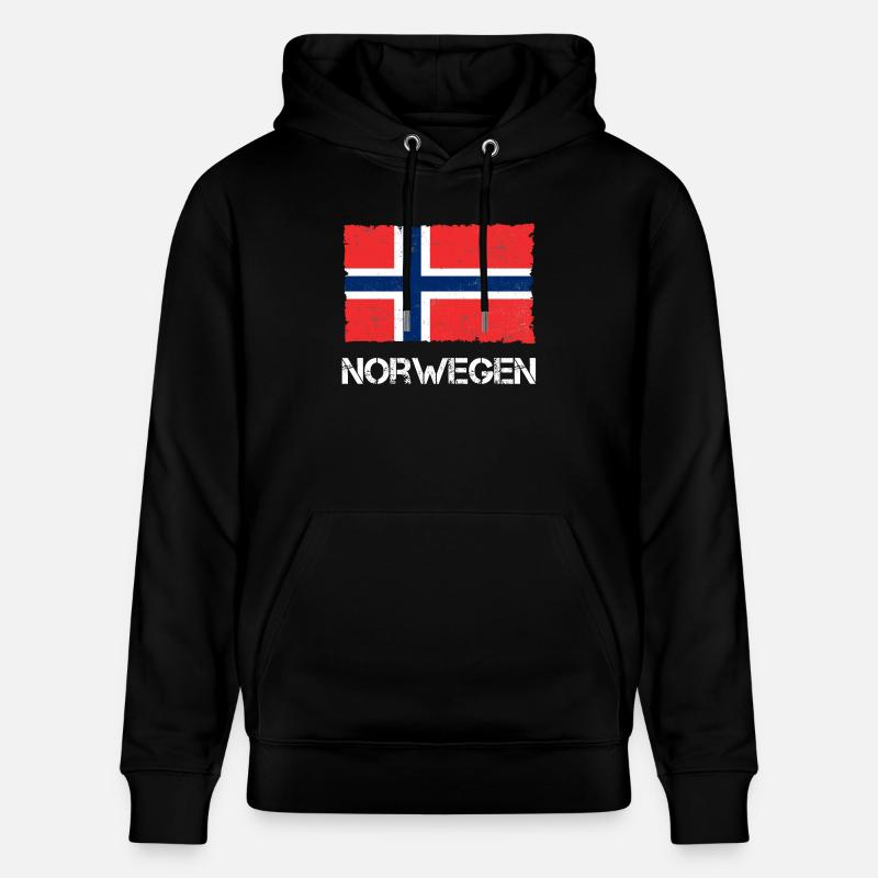 Norvège - Sweat à capuche bio CRUISER Stanley/Stella Unisexe - noir