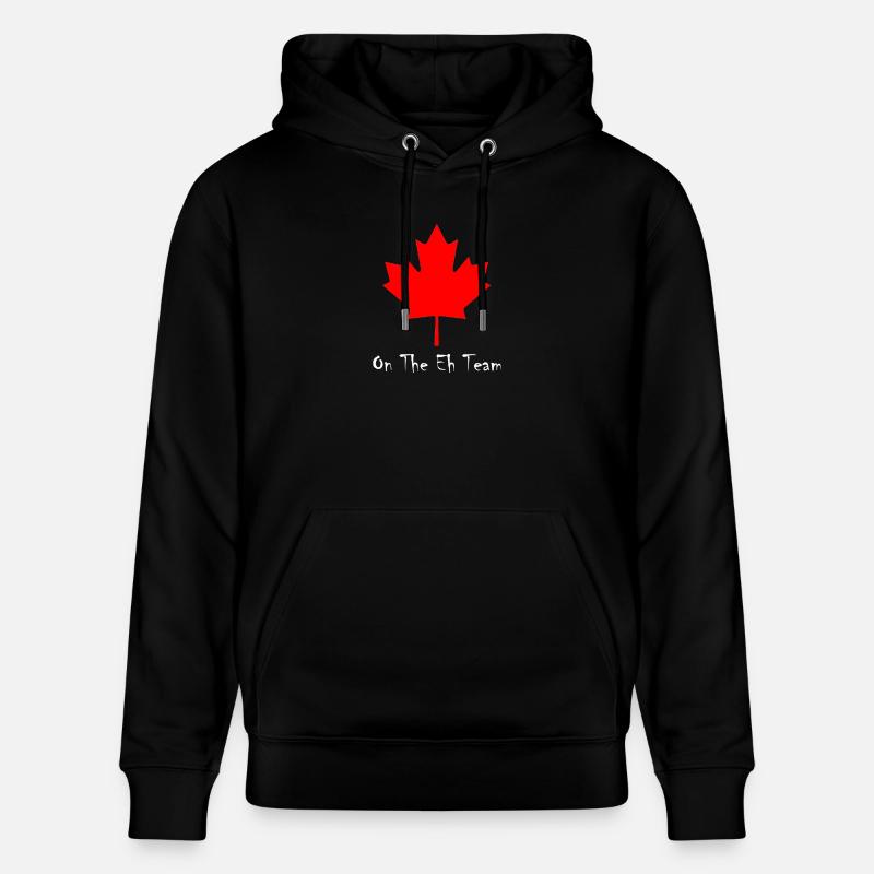 Sur l'équipe Eh - Canada - Sweat à capuche bio CRUISER Stanley/Stella Unisexe - noir