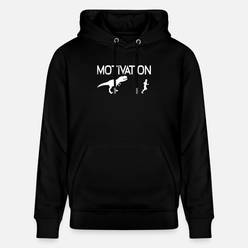Motivation Dinosaures 01 - Sweat à capuche bio CRUISER Stanley/Stella Unisexe - noir