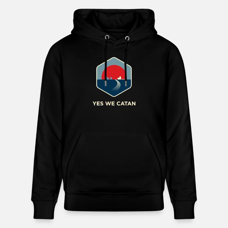 Oui nous Catan - Sweat à capuche bio CRUISER Stanley/Stella Unisexe - noir